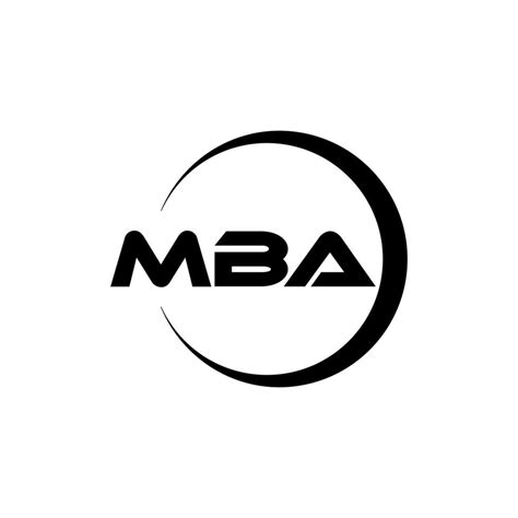Mba Letter Logo Design In Illustration Vector Logo Calligraphy