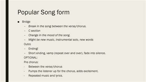 Elements Of Music Form Ppt Download