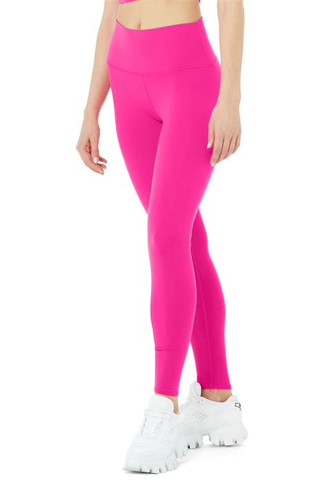 Alo Yoga High Waist Airbrush Legging Neon Pink