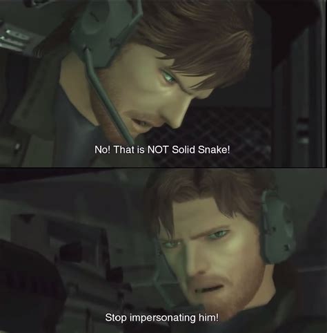 Mrw People Call Big Boss Solid Snake Metal Gear Know
