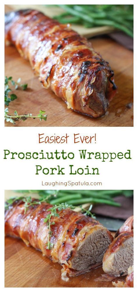Instead of tying the stuffed tenderloin together with twine, just wrap it in bacon instead. Prosciutto Wrapped Pork Tenderloin | Recipe | Pork ...