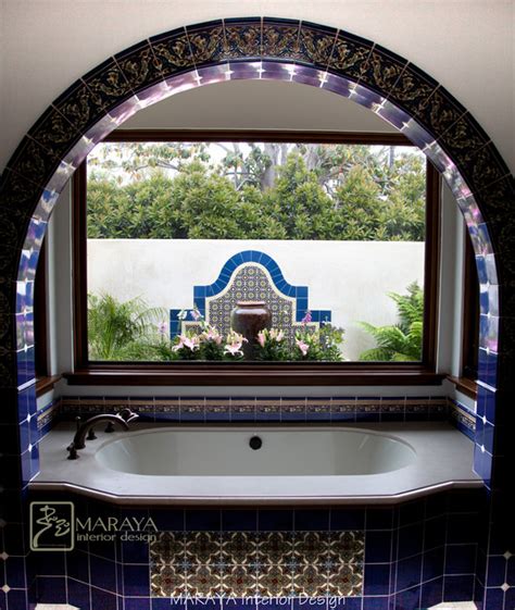Malibu Tile Master Bath With Fountain Mediterranean