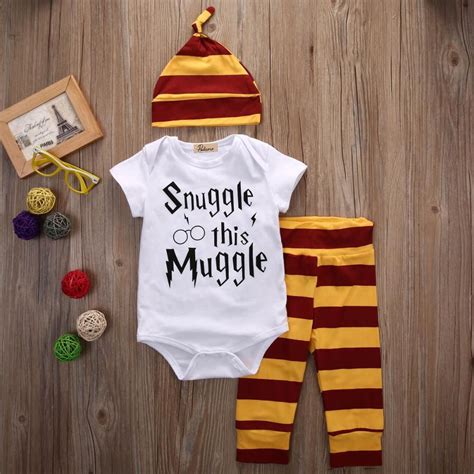 Snuggle This Muggle Baby Outfit Harry Potter Baby Clothes Harry