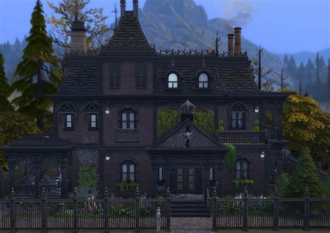 Sims 4 Goth House Cc Free To Download — Snootysims