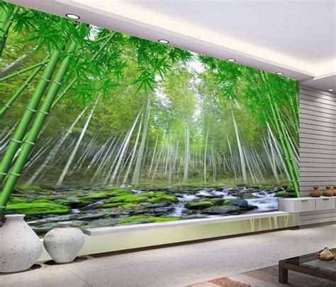 Customize Wall Murals 3d Wallpaper Bamboo Forest Mural Photo Wallpaper