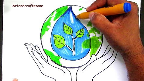 How To Draw Save Water Save Earth Save Nature Poster Drawing For