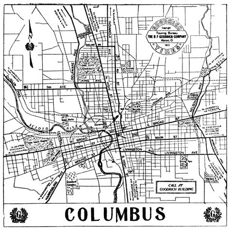 Another Old Map Of Columbus Ohio Cincinnati Cleveland Miami Ohio