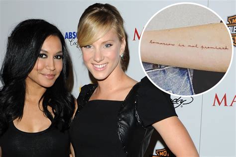 Heather Morris Honors Glee Co Star Naya Rivera With Tattoo