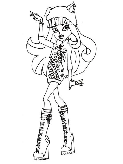 Howleen Wolf Coloring Pages Free Printable Howleen Wolf