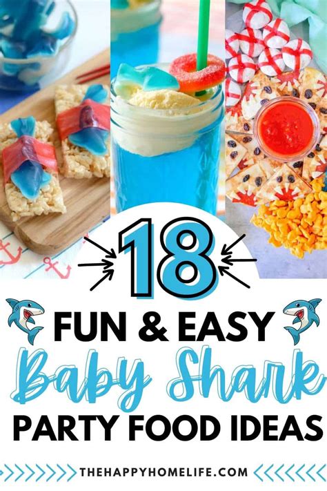 Baby Shark Party Food Ideas The Happy Home Life