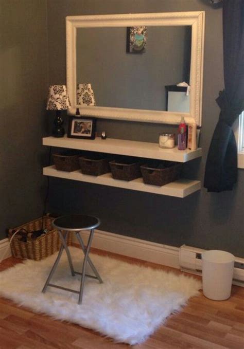 Neat Wall Mounted Vanity Shelf Secret Closet Door