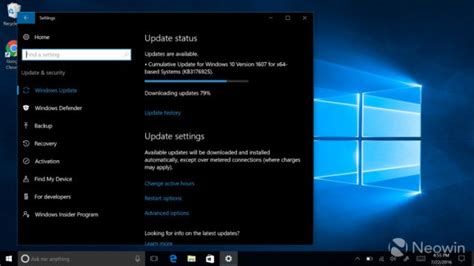 Microsoft выпустила накопительное обновление для Windows 10 Anniversary