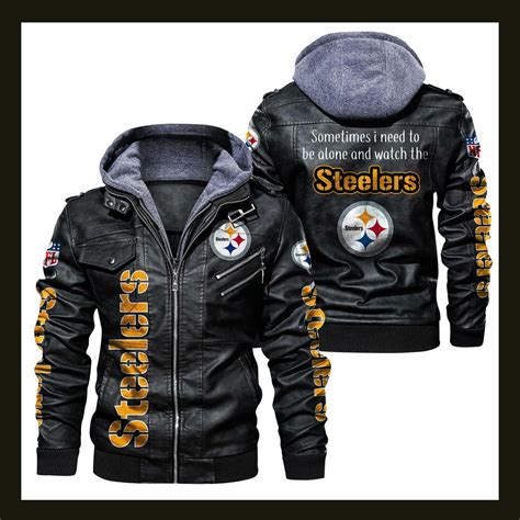 Hvkc407 Pittsburgh Steelers Nfl Team Leather Jacket For Men Etsy