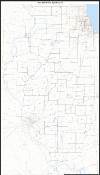 Zip Code Map Of Illinois Map