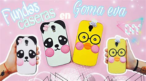 Cómo Hacer Fundas Caseras Para Celular O Móvil 🐼 En Foami O Goma Eva🦆