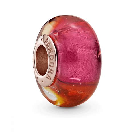 Pandora Glittering Sunset Murano Glass Charm 789440c00 Francis And Gaye Jewellers