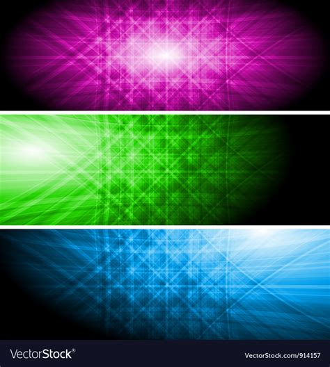 Vibrant Banners Royalty Free Vector Image Vectorstock