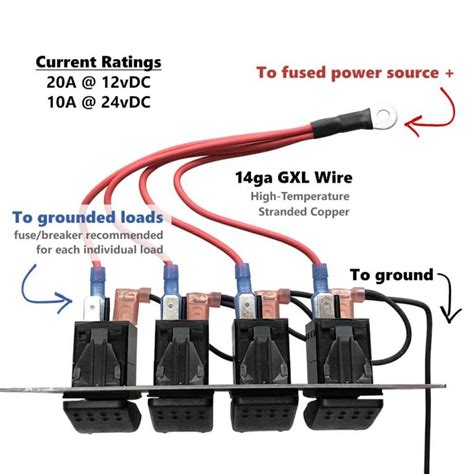 4 Gang Rocker Switch Panel Wiring Diagram Inspireado