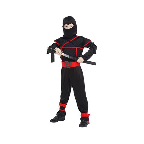 Stealth Ninja Boys Costume Child Samurai Warrior Anime