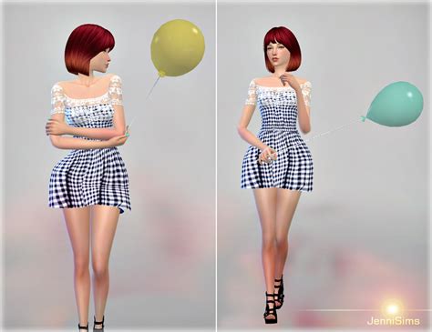 Jennisims Ts4 Clothing And Accesories Sims 4 Summer Dresses Dress