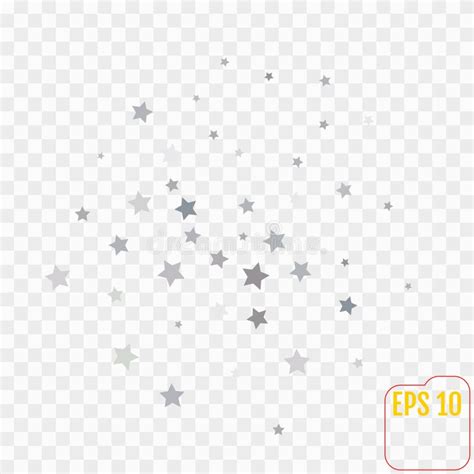 Silver Stars Transparent Background Stock Illustrations 3653 Silver