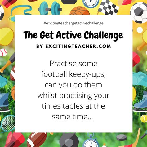 Get Active Pe Challenges For At Home With Limited Equipment