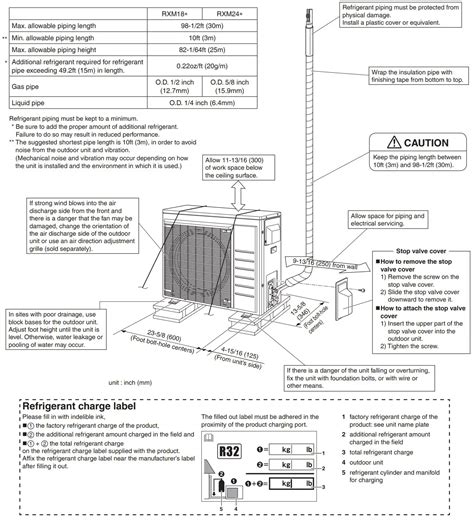 DAIKIN RXM18VVJU R32 Split Series Room Air Conditioner Instruction Manual