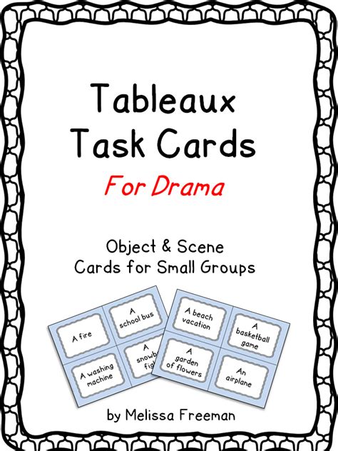 Teaching Drama Use These 24 Task Cards Of Objects And Scenes To Play A