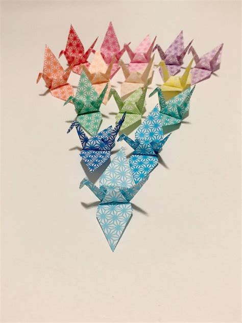 105 Small Origami Cranes Origami Paper Cranes 3 Inch 75 Cm Etsy
