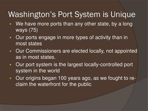 Ppt Washingtons Port Districts Transportation Overview Powerpoint