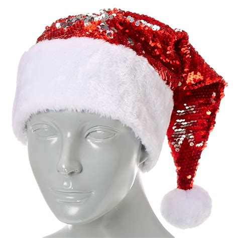 reverse sequin santa hat claire s