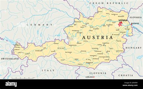 Map Of Austria Fotografías E Imágenes De Alta Resolución Alamy