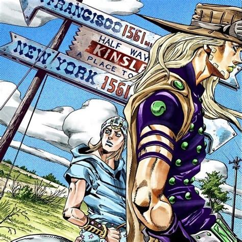 Gyro Zeppeli And Johnny Joestar Drawn By Araki In 2006 For The Cover Of Steel Ball Runs Ch