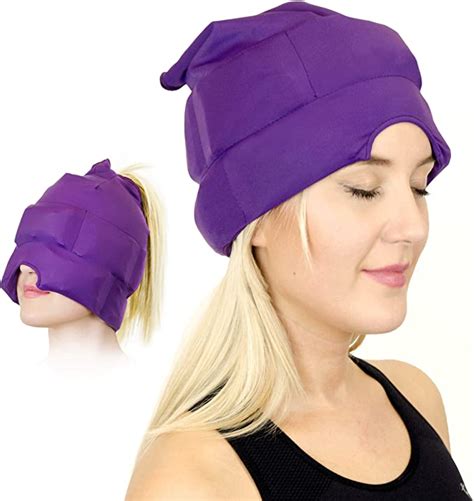 Headache And Migraine Relief Cap A Headache Ice Mask Or Hat Used For