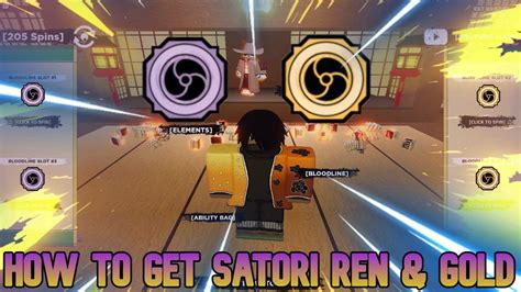 2k Spins How To Get Satori Ren And Satori Gold In Shindo Life