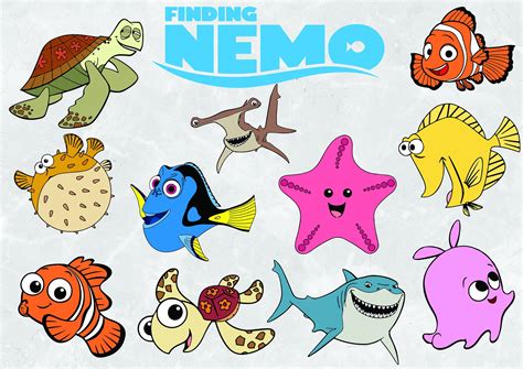 Printable Finding Nemo Characters Printable Templates