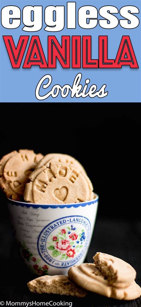 Easy Eggless Vanilla Cookies Recipe Vanilla Cookies Vanilla Cookie