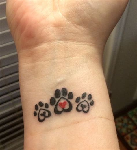 The 80 Cutest Paw Print Tattoos Ever Page 2 The Paws Pawprint