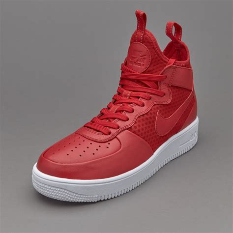 Mens Shoes Nike Sportswear Air Force 1 Ultraforce Mid Gym Redgym