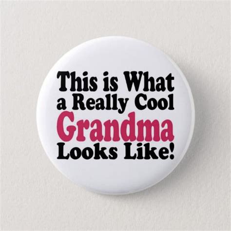 Cool Grandma Button Christmas Ts For Grandma Funny