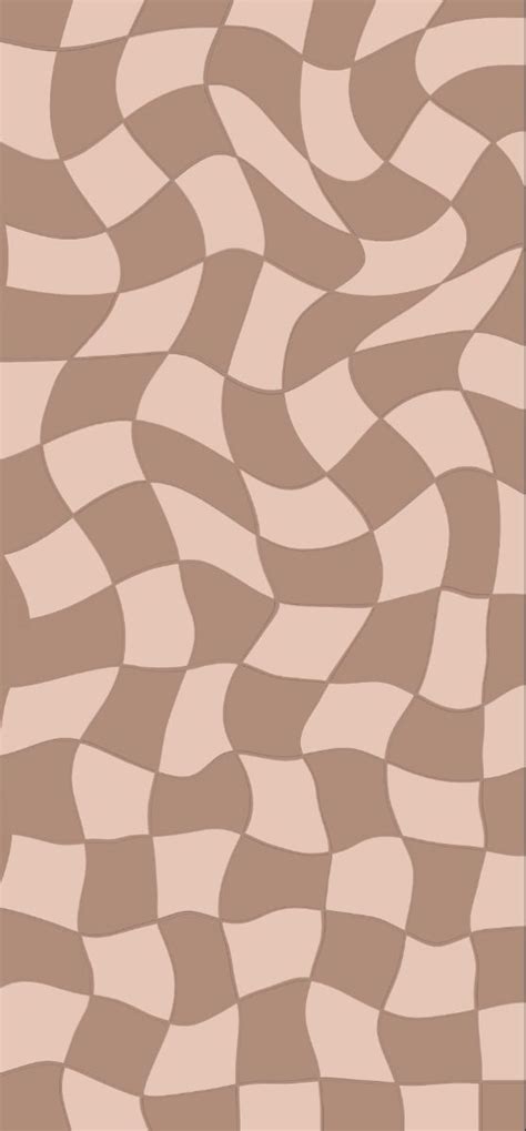 Aesthetic Brown Checkered Wavy Wallpaper Iphone Wallpaper Iphone Boho