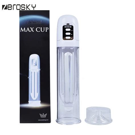Zerosky Male Enhancer Electric Penis Pump USB Charge Strong Automatic Cock Erection Enlarger