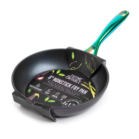 Thyme And Table Nonstick Ceramic 8 Fry Pan Rainbow