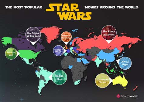 Here are the 20 most visited countries in the world in 2020. The Most Popular Star Wars Movies around the World