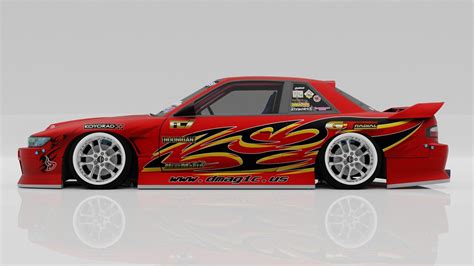S13 Flame Livery Автомобильные наклейки Дизайн автомобиля Покраска
