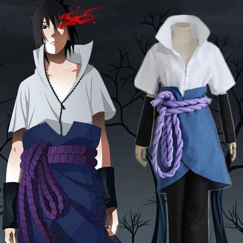 Japanese Anime Naruto Shippuden Clothing Uchiha Sasuke Cosplay Costumes