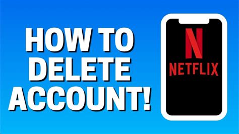 How To Delete Your Account On Netflix App 2021 Youtube