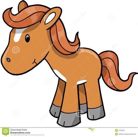 Horse Pony Vector Illustration Stock Photo Image 9740240