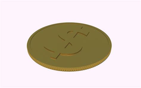 Coins Dollar Coin 3d Model Cgtrader