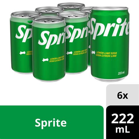 Sprite 222ml Mini Cans 6 Pack Walmart Canada